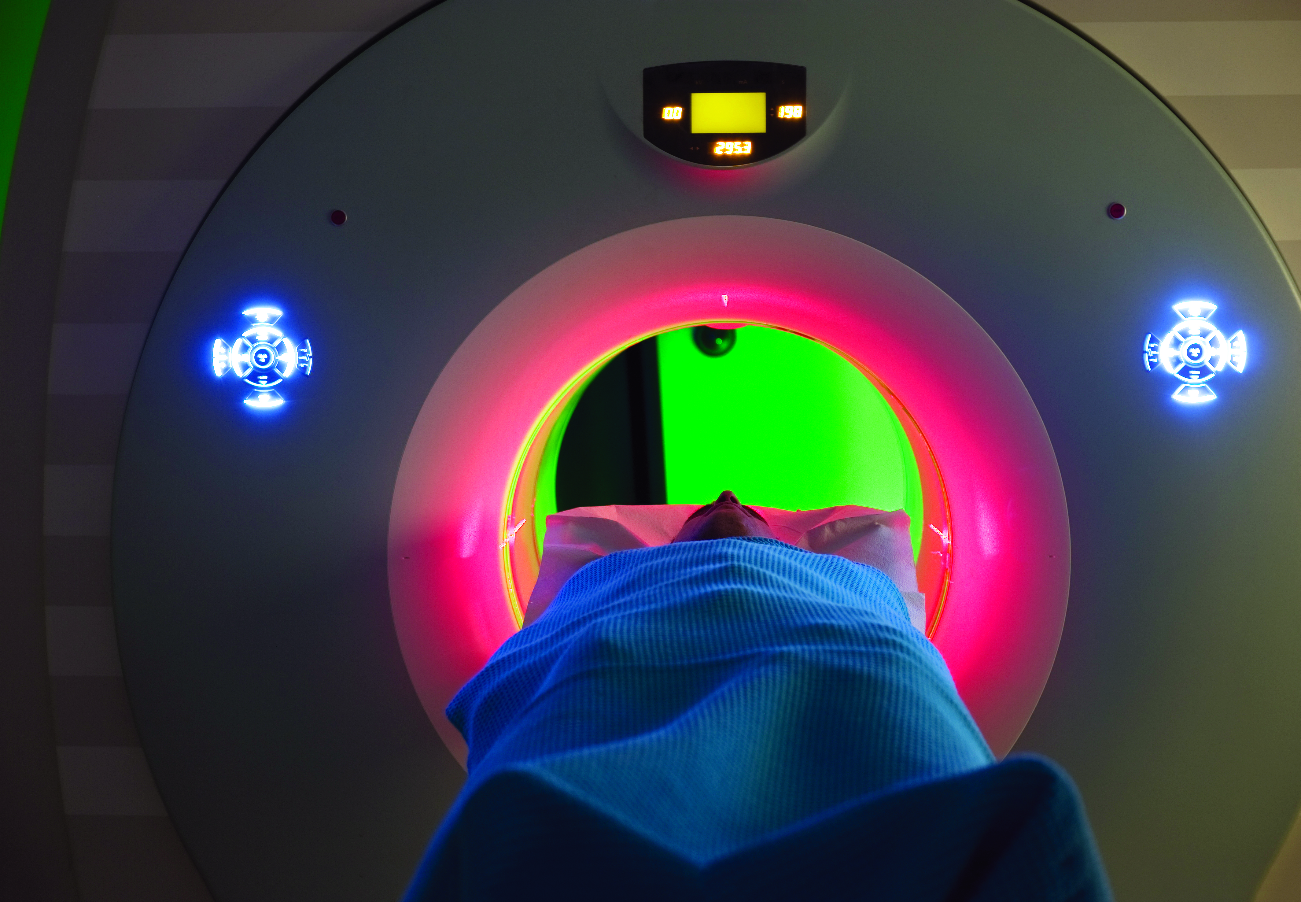 Person having an MRI scan