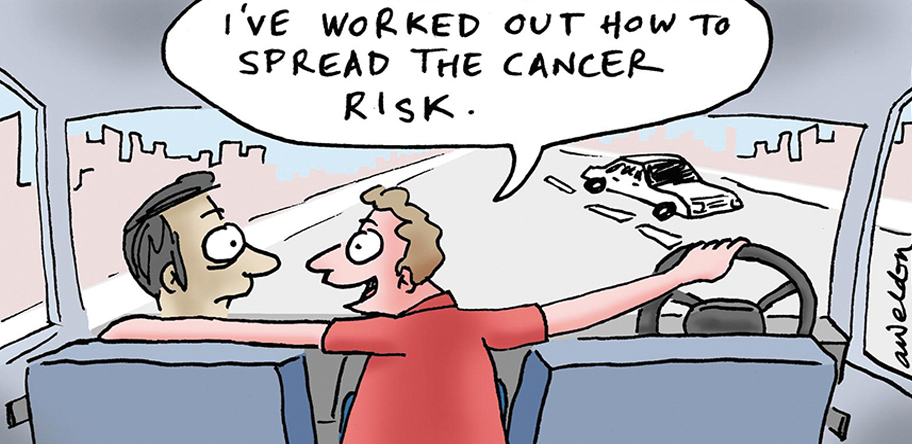 cartoon on cancer risk