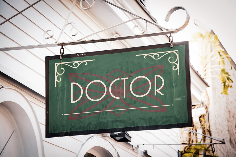 Doctor surgery sign