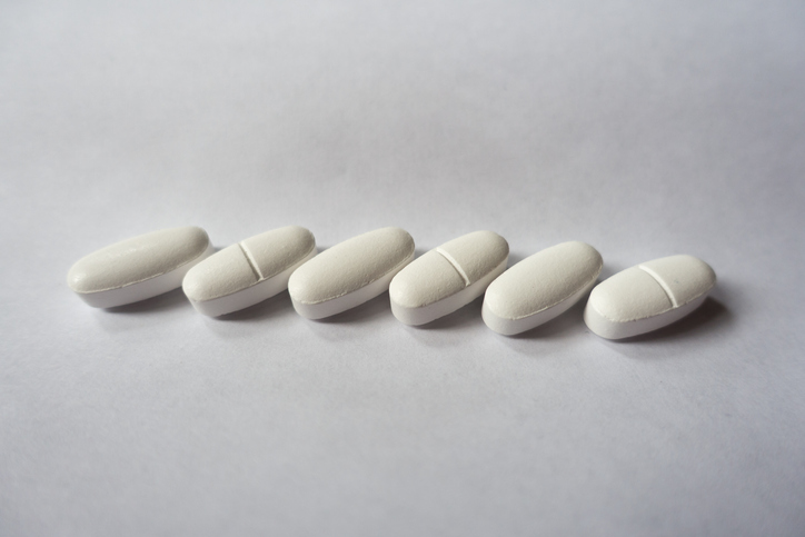 oval white tablets - suggesting antihypertensives