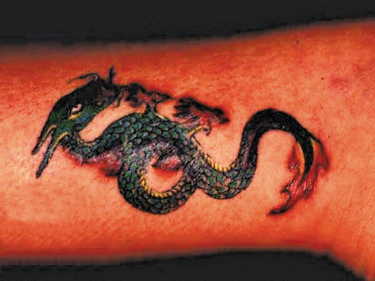 red ink tattoo